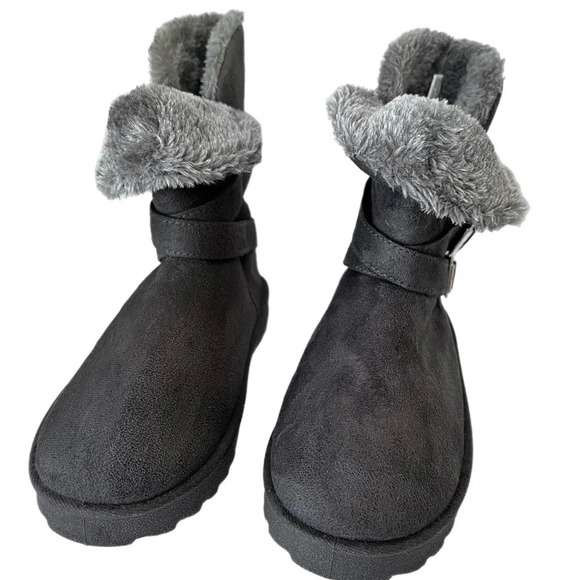 New Attitude Eddie Gray Boots size 8 medium JJ346.  Fax fur inside. - Picture 3 of 7